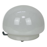 Vintage white opaline ball wall lamp, half sphere