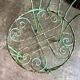 Chaise de jardin en fer forgé vert