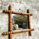 Antique mirror french wall mirror faux bamboo