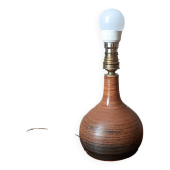 Slow ceramic lamp base, Scandinavian country decoration, handmade