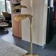 Solid brass plant-shaped floor lamp