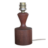 Scandinavian wooden lamp, vintage wooden lamp base, table lamp