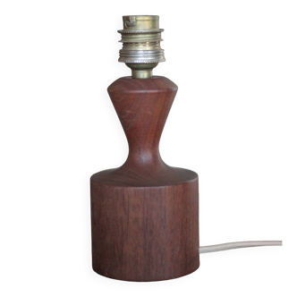 Scandinavian wooden lamp, vintage wooden lamp base, table lamp