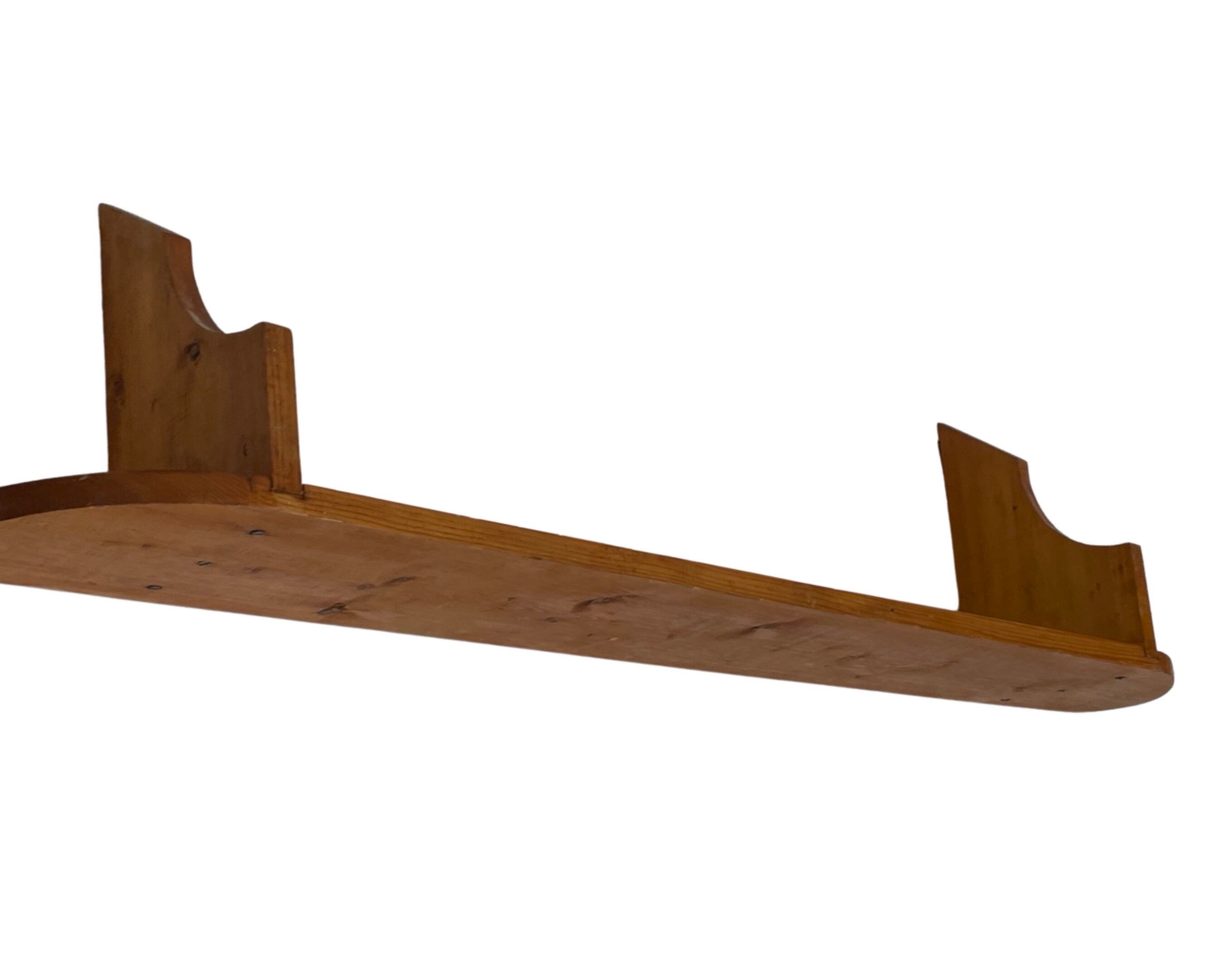 Vintage wooden wall rack bookshelf