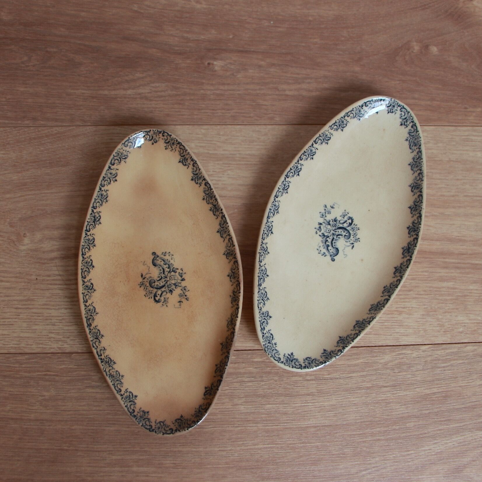 Pair of Faïencerie de Gien ravines