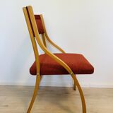 Vintage Dining Chairs by Ludvík Volák for Dřevopodnik Holešov, 1960’s, Set of 2