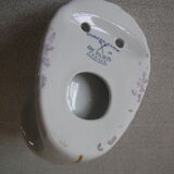 Old coat hook in porcelain of Paris floral decoration anemone retro decoration