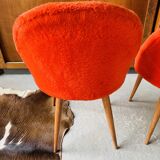 Set of 2 orange moumoute chairs