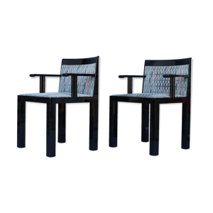 deux fauteuils par Aldo Rossi pour Molenti. Années 1980
