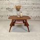 Vintage coffee table with tapered legs