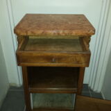 Bedside table with pink marble 1940/1950