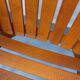 Set of 4 vintage garden chairs made of beech wood from the 1960s.