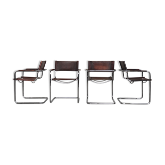 Set de 4 chaises Bauhaus MG5 de Matteo Grassi 1960s