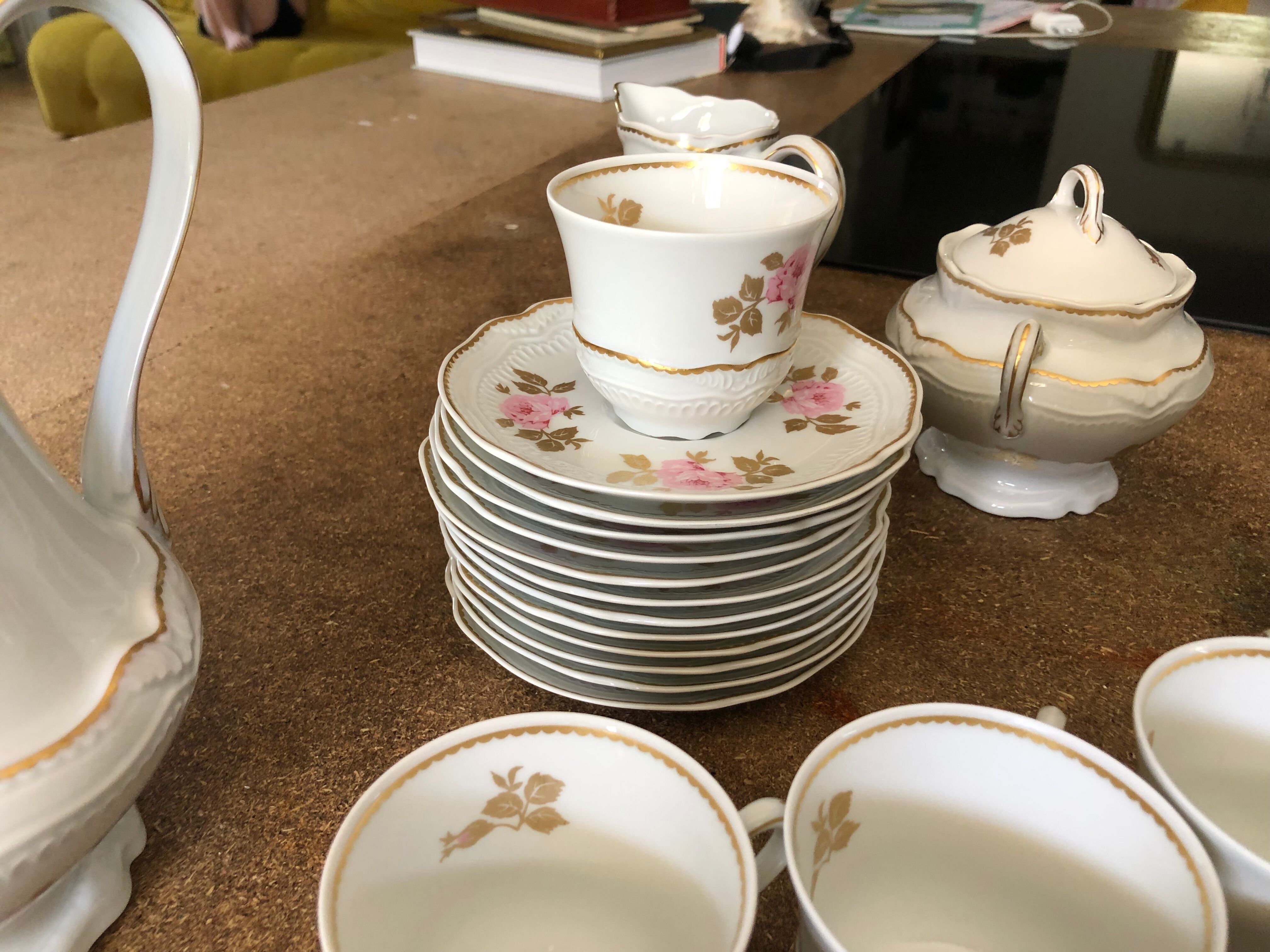 Limoges porcelain coffee service by Bernardaud