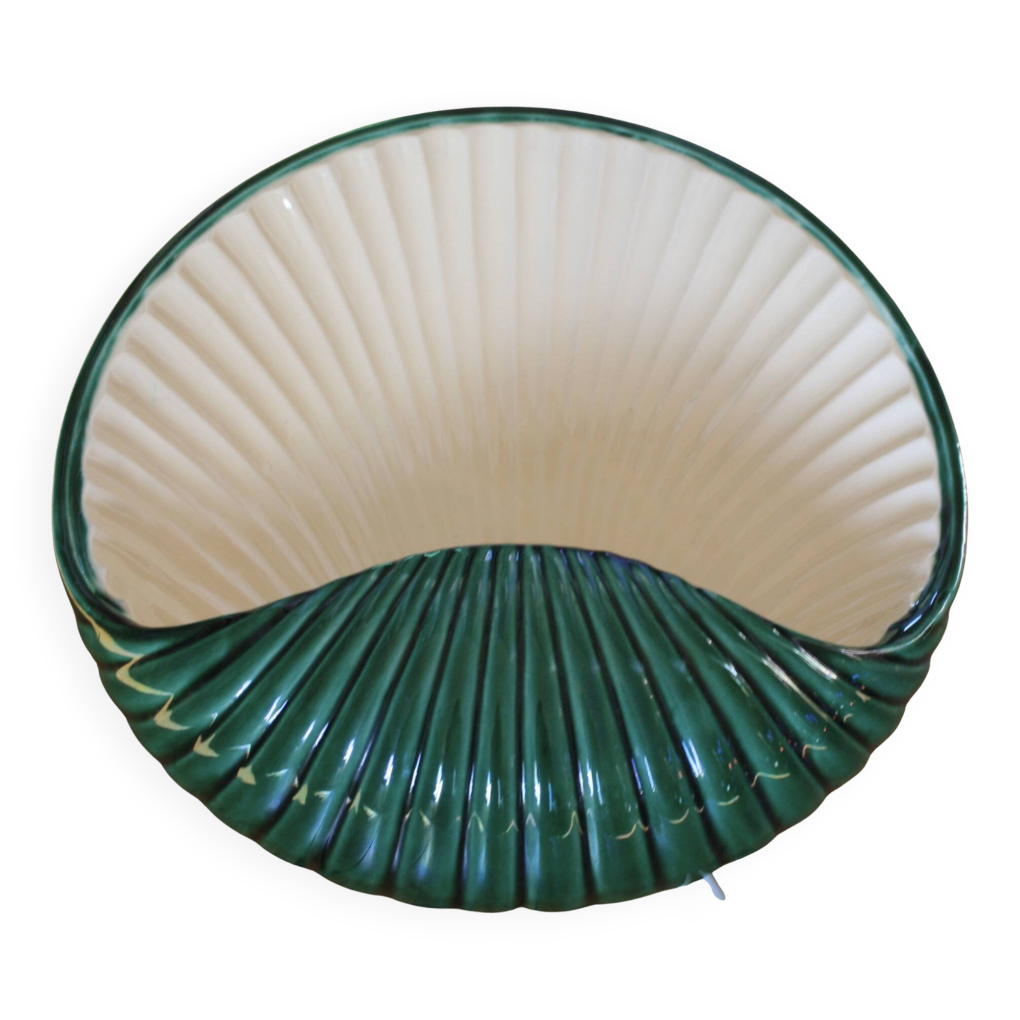 Ceramic shell wall light (4 available)