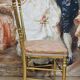 Napoleon III theatre chair in gilded wood