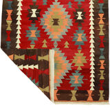 Anatolian handmade kilim rug 300 cm x 182 cm