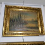Tableau sous bois XIXème