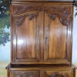 Double-body sideboard in Directoire walnut