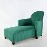 Asymmetrical Art Deco style chaise longue