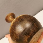 Ceramic vase in earthy/brownish/beige colours and tones. Judi Art, Denmark 1970s