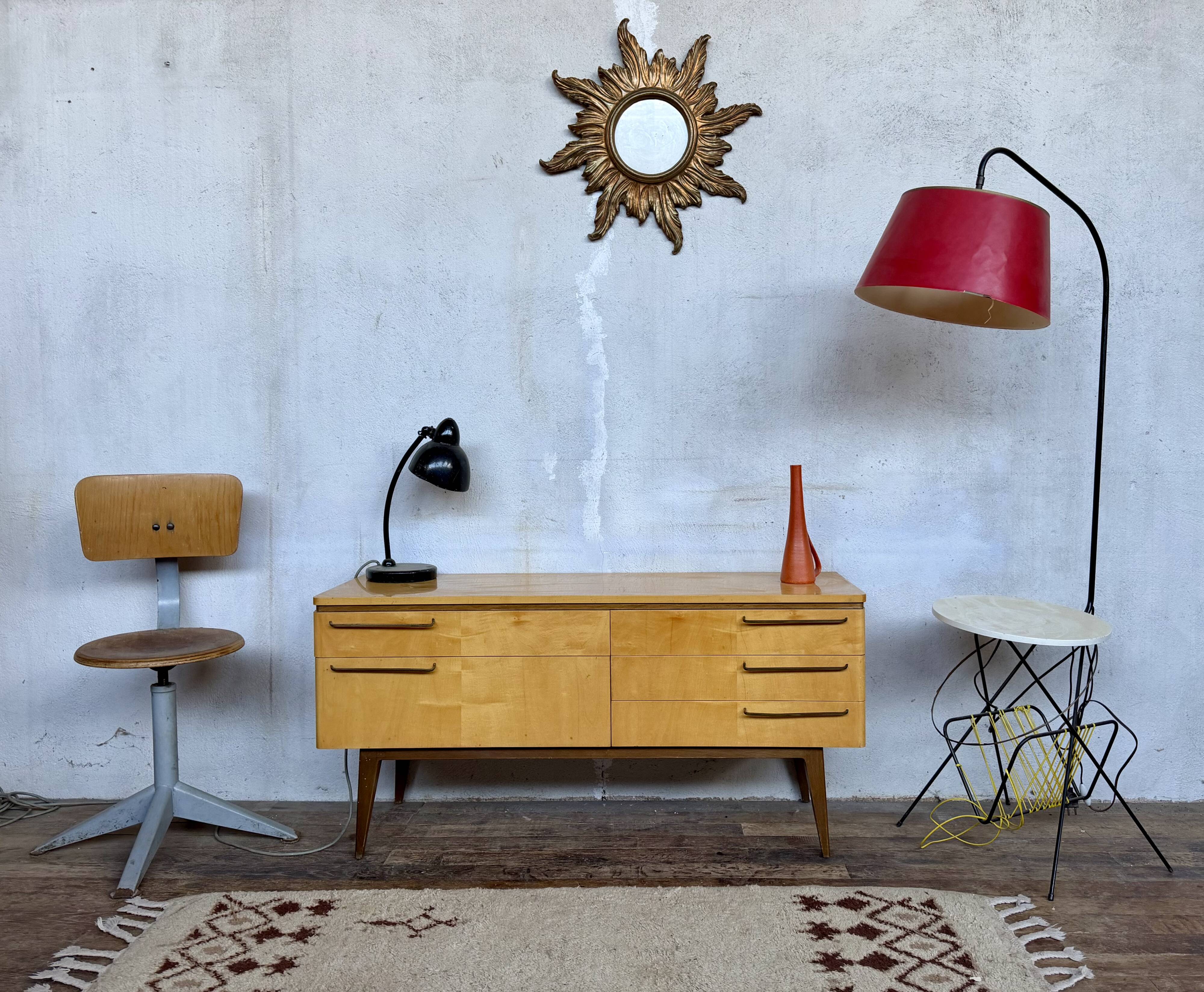✨ TV unit / Vintage sideboard from the 60s on tapered legs ✨
