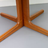 Round Danish Teak Dining Table, 1960s