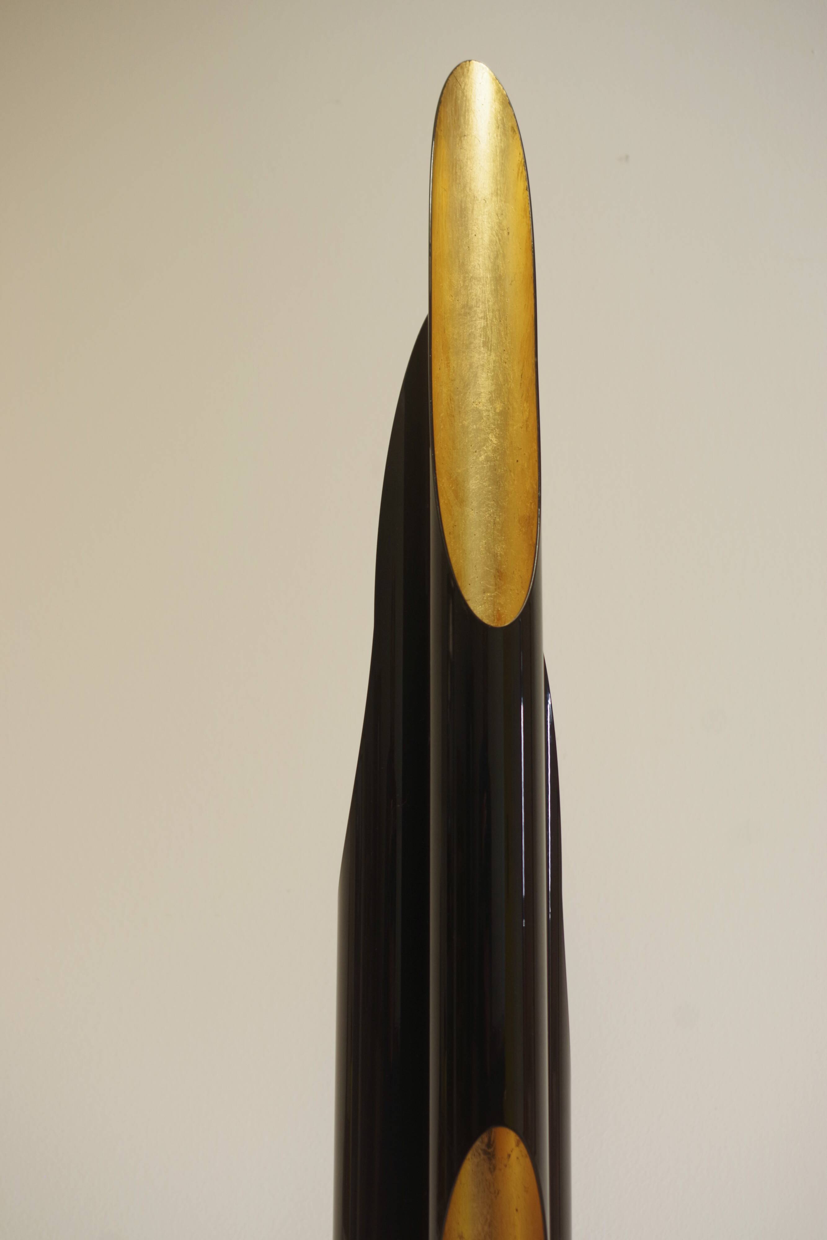 Lampadaire Coltrane - Éclairage de luxe moderne en laiton et noir mat