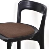 Burnt wood counter stools