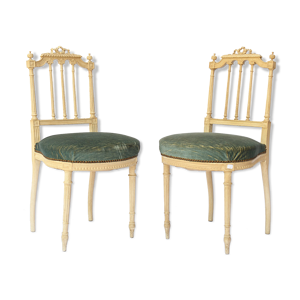 Paire de chaises laquées