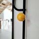 Cloakroom metal coat rack with balls from the 60s