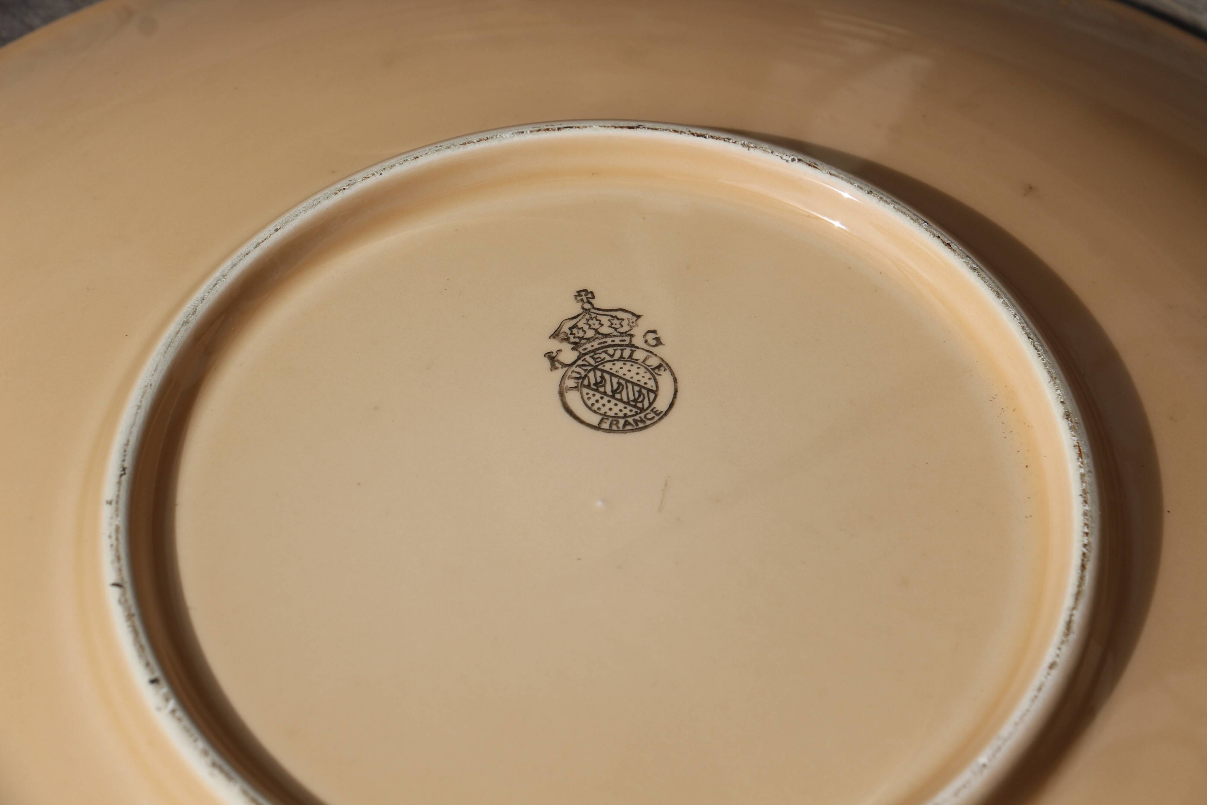 Lunéville ceramic dish