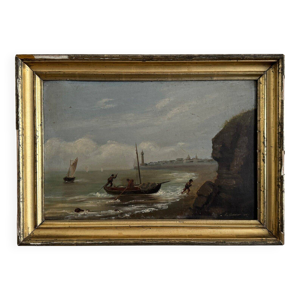 Huile sur carton par