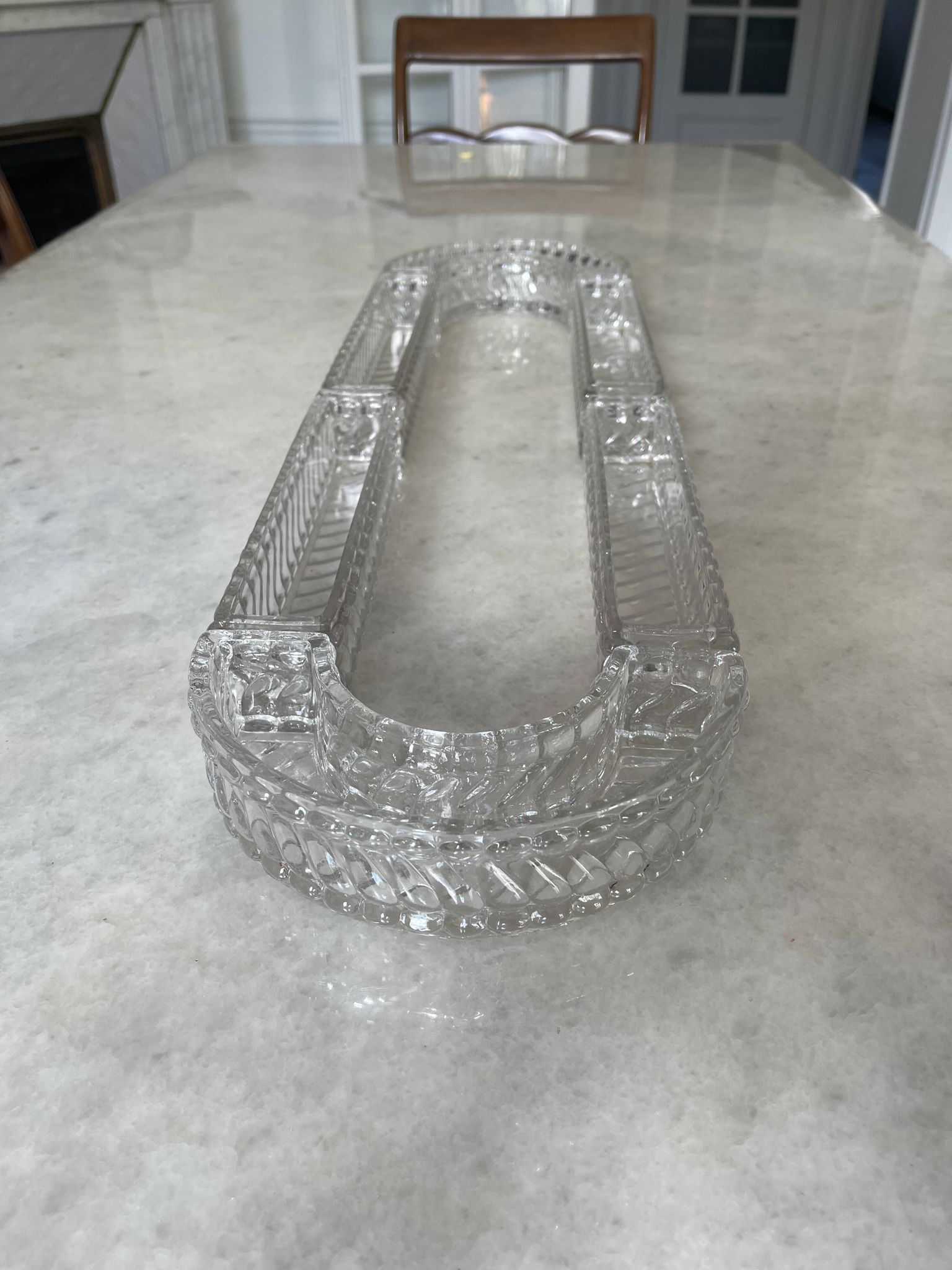 Baccarat runner or centerpiece.
