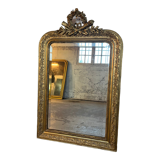 Old mirror Louis Philippe. Beveled mercury ice