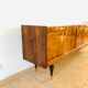 Art deco style in walnut bramble sideboard 1950