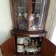 Vitrine Encoignure Anglaise - Vaisselier d’angle Acajou