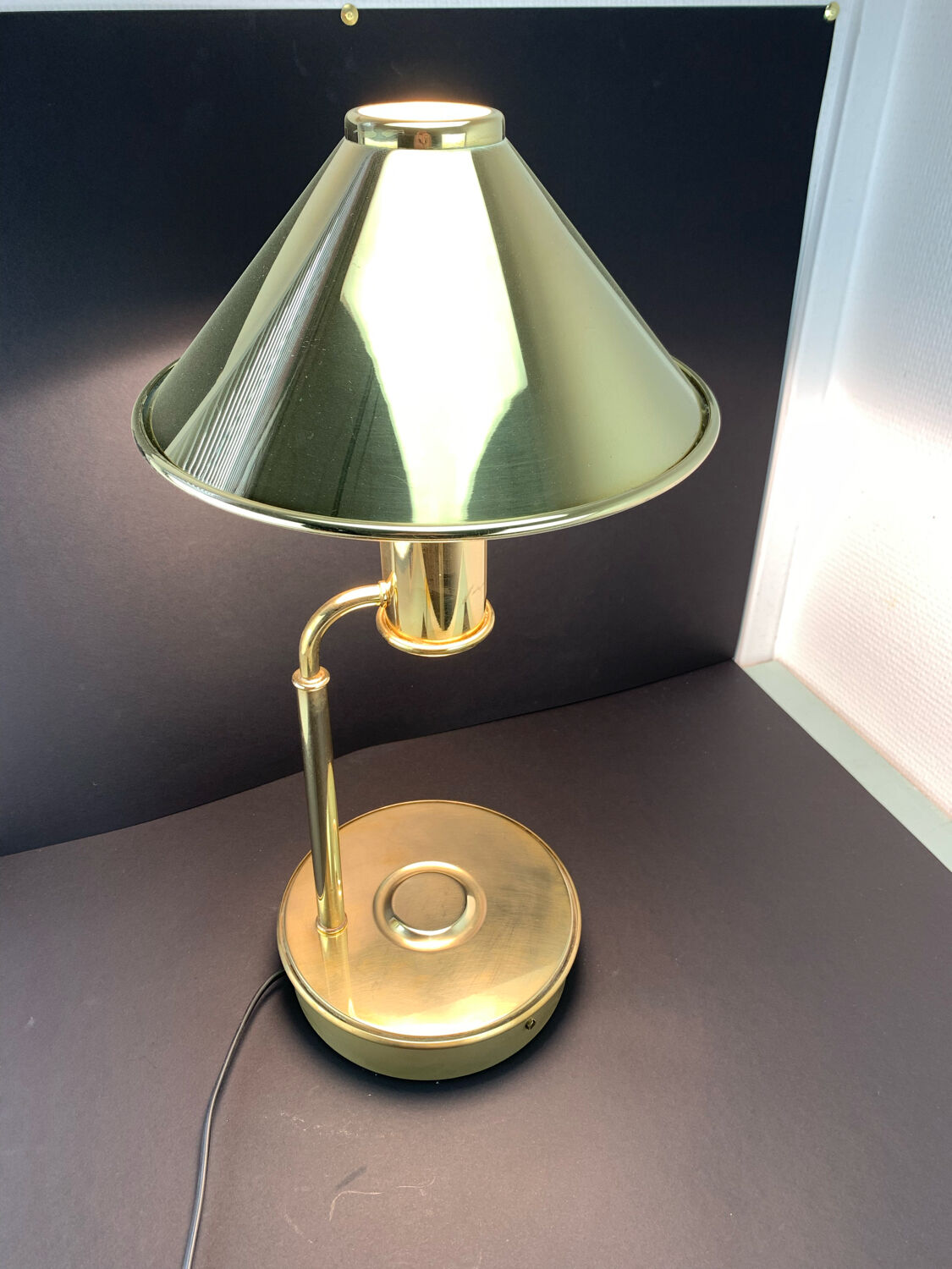 Brass lamp høvik lys jonas hidle denmark 1970 vintage scandinavian design