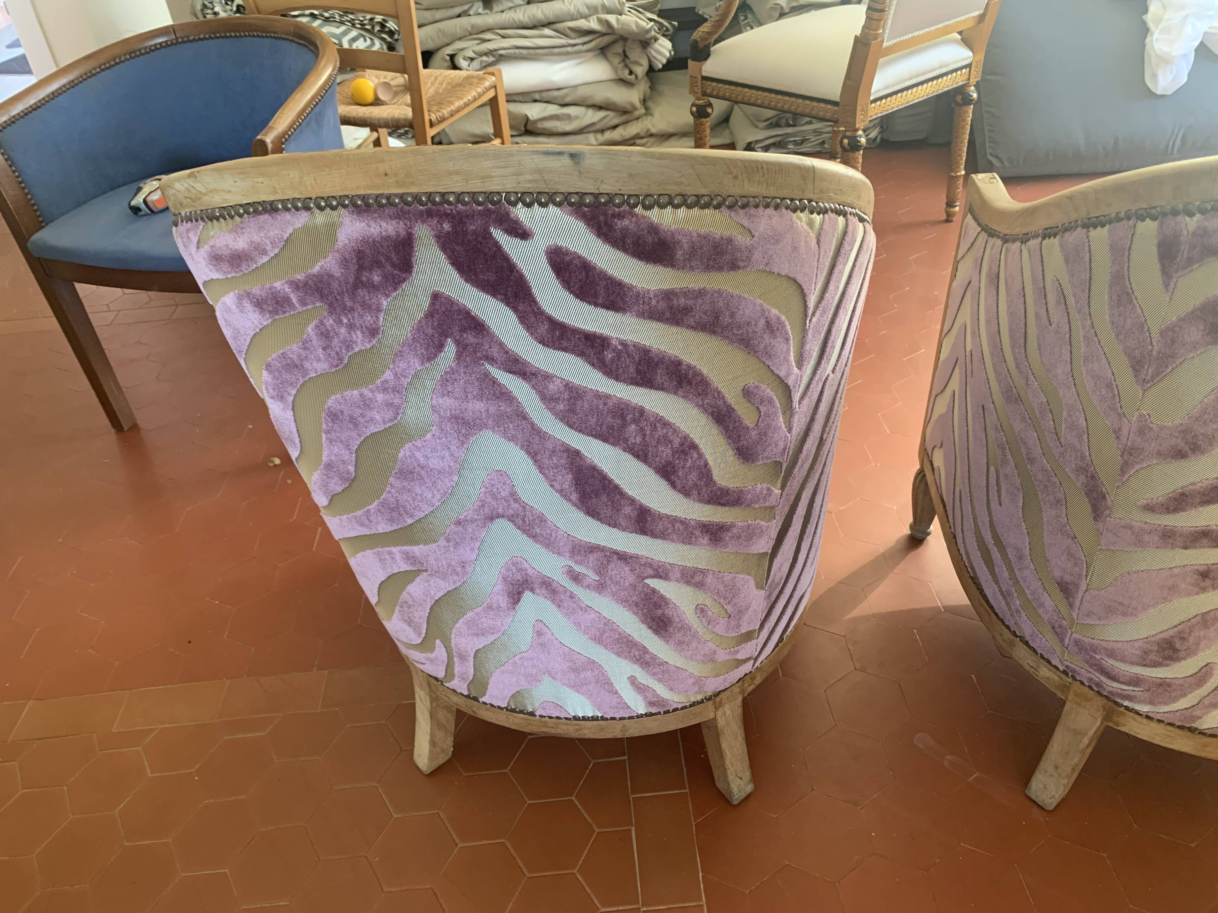 50's style toad armchairs