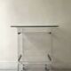 Plexiglass desk by David Lange for Roche Bobois, design 1970.