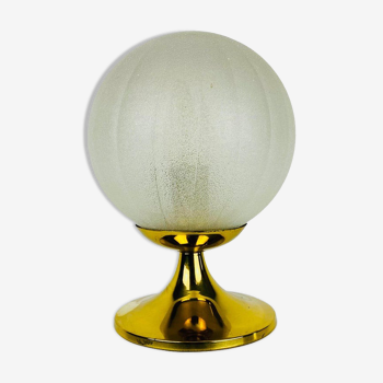 Lampe de bureau en verre de glace par Doria Leuchten, 1970