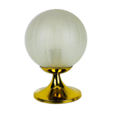 Ice glass desk lamp by Doria Leuchten, 1970