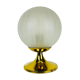 Lampe de bureau en verre de glace par Doria Leuchten, 1970