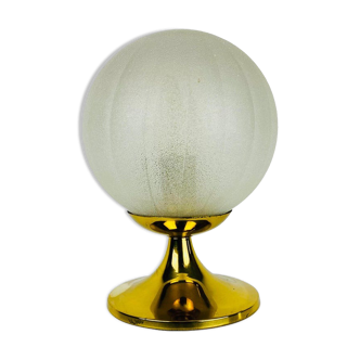 Lampe de bureau en verre de glace par Doria Leuchten, 1970