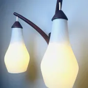 Double-Arm Wall Lamp By Uno & Östen Kristiansson For Luxus, Sweden, 1960S