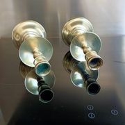 Golden bronze candlesticks
