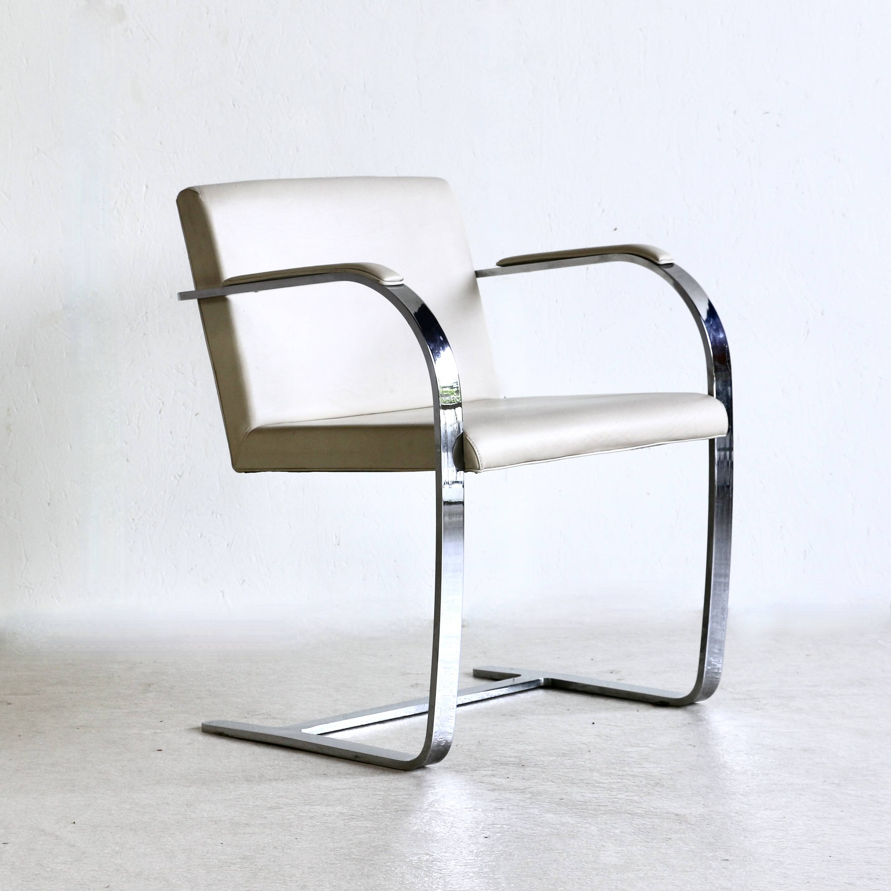 A set of eight BRNO chairs by Mies Van Der Rohe, 1980s.