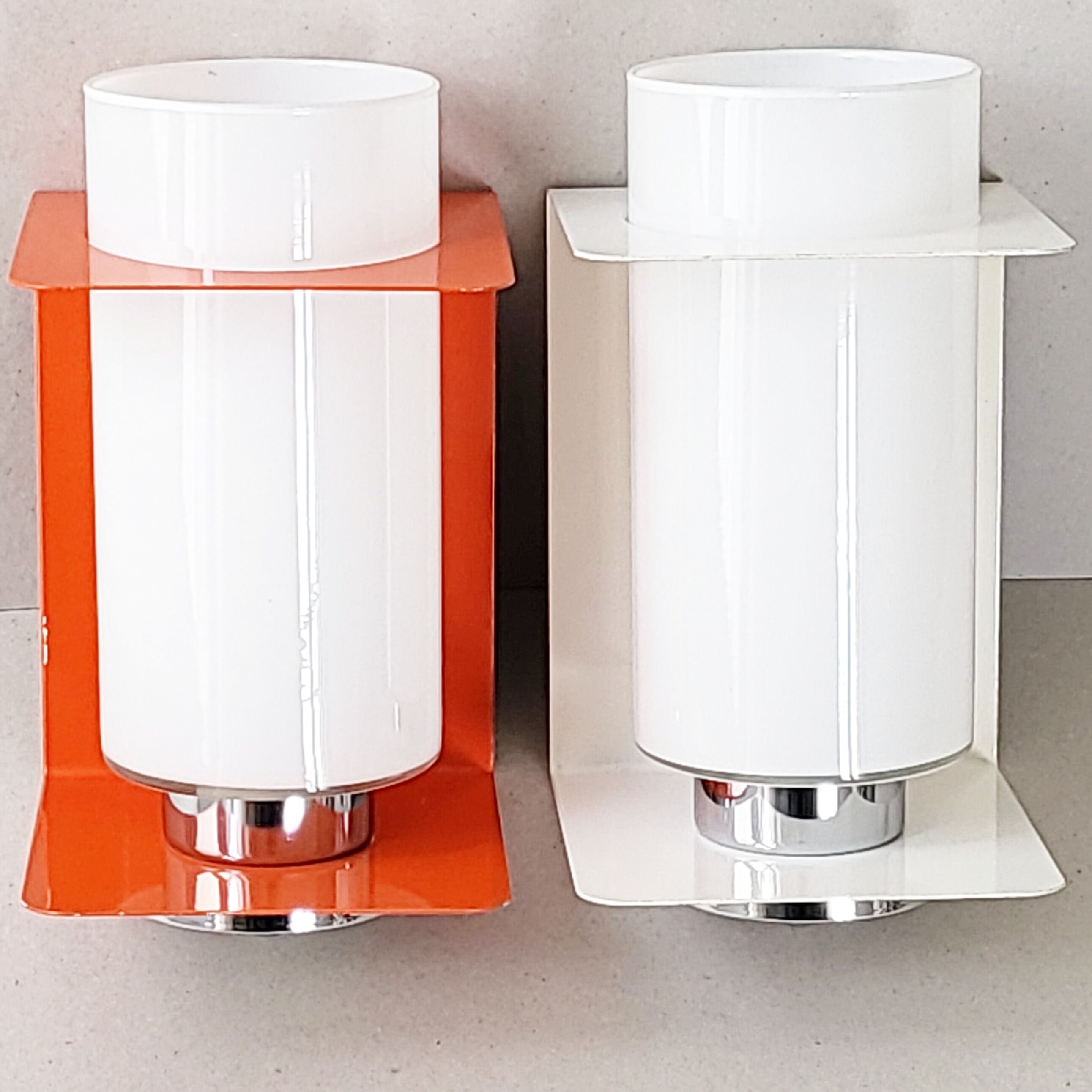 Pair of vintage wall lamps 1960 space age