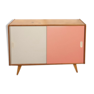 Vintage wooden chest of drawers Jiri Jiroutek pink