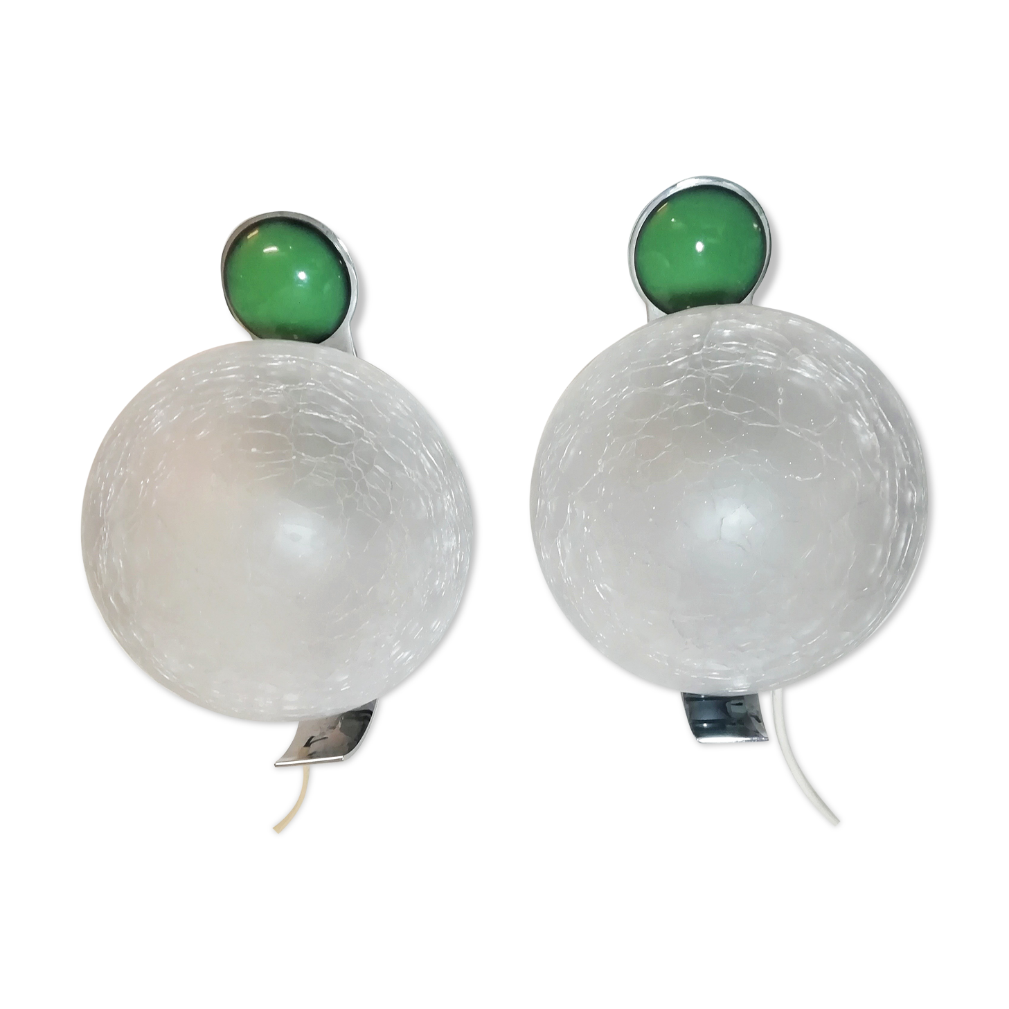 Pair of Murano glass wall light
